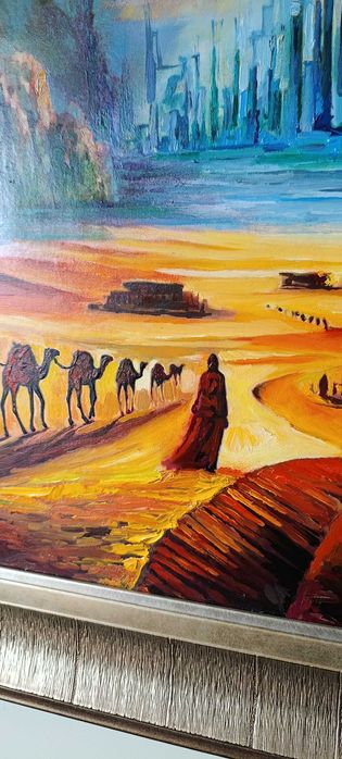 Прекрасна картина - масло, 133см/93см с  рамката