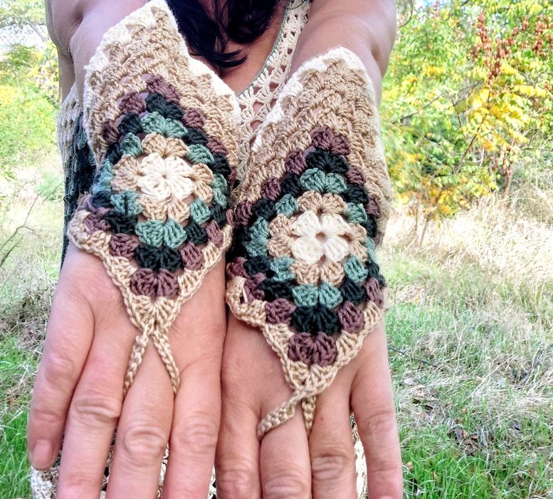 Rochie crosetata de toamna