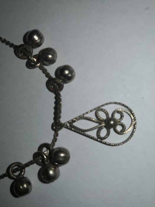 Продавам,
Уникален, Ръчно изработен, Възрожденски Сребърен,
комплект