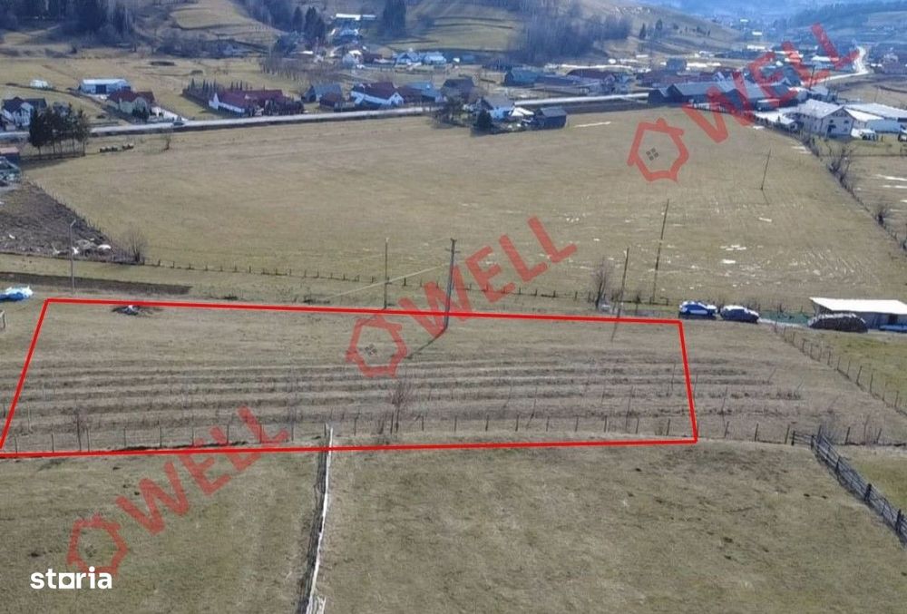 Teren intravilan de vânzare în Barcani, cu priveliște deosebită!