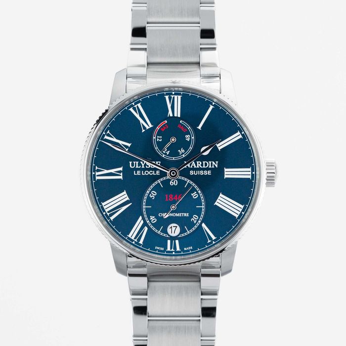 Ulysse Nardin Marine Torpilleur 42mm Blue dial 1183-310-7M/43
