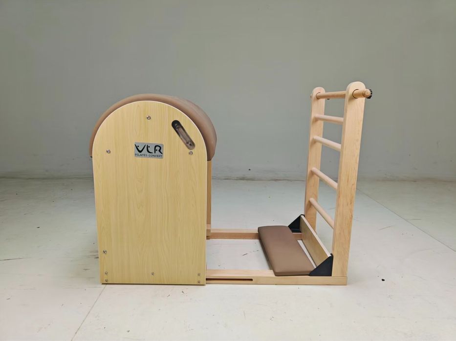 Aparat pilates reformer- Ladder Barrel din lemn de artar  cu pedala(maple)