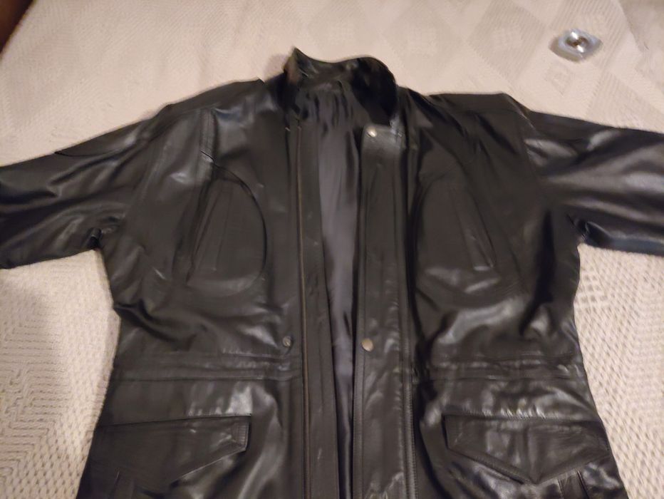 Кожена мъжка полушуба