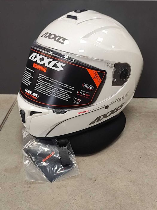 Каска AXXIS Draken S Solid A10 White Gloss - Код: 85153
