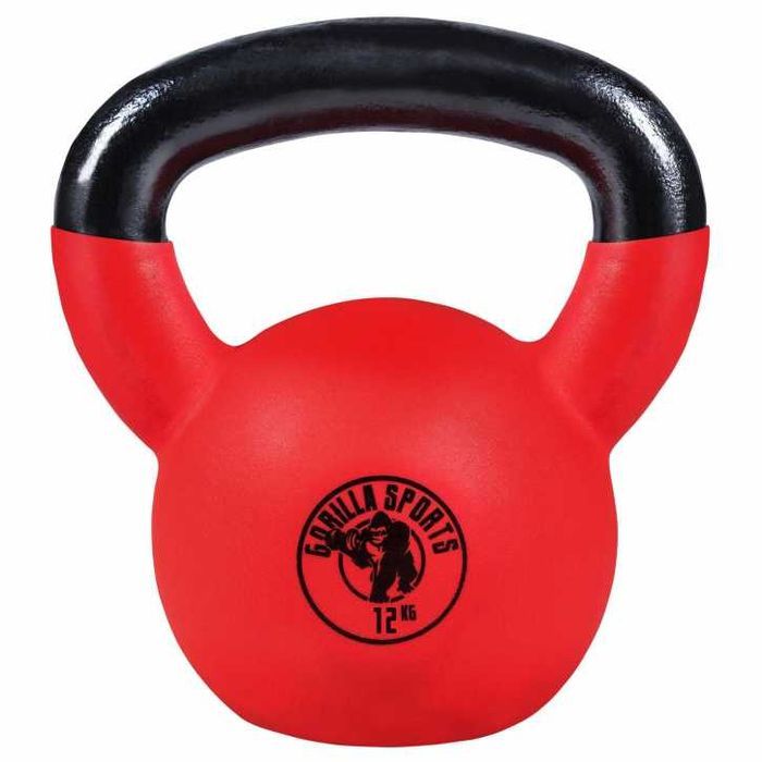 Kettlebell de fier, acoperit cu cauciuc: 2-32 KG