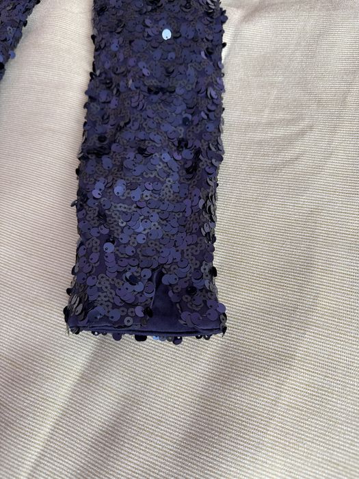 Разкошна рокля с пайети в кралско синьо