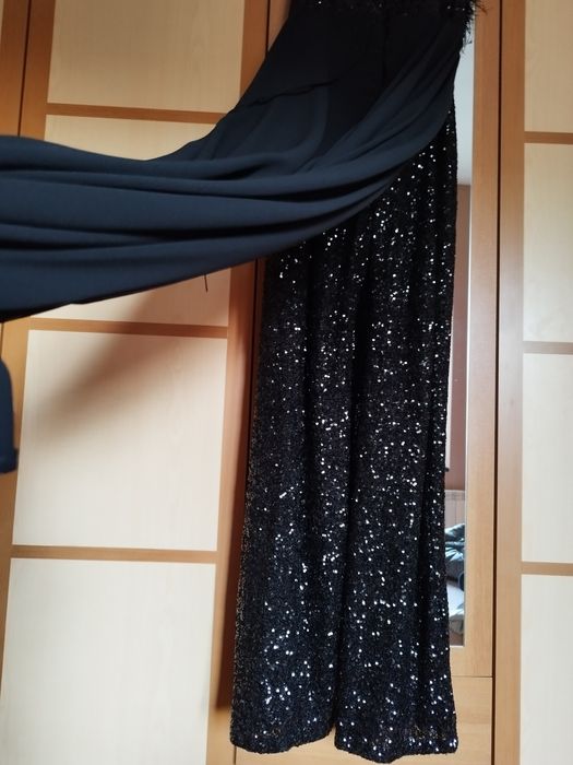 Официален дамски гащеризон с пайети