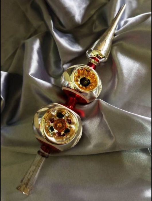 Навершия пики на ёлку , стеклянные игрушки