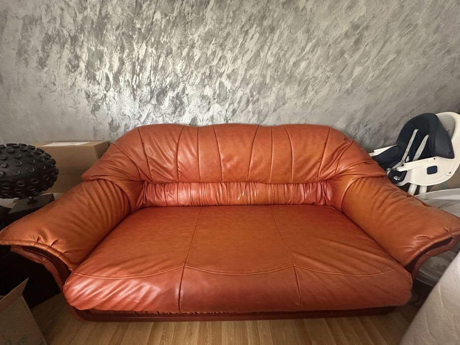 Set canapea piele ecologica