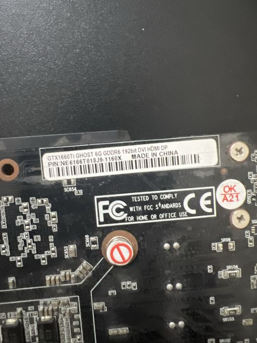В продаже GTX1660TI 6 gb