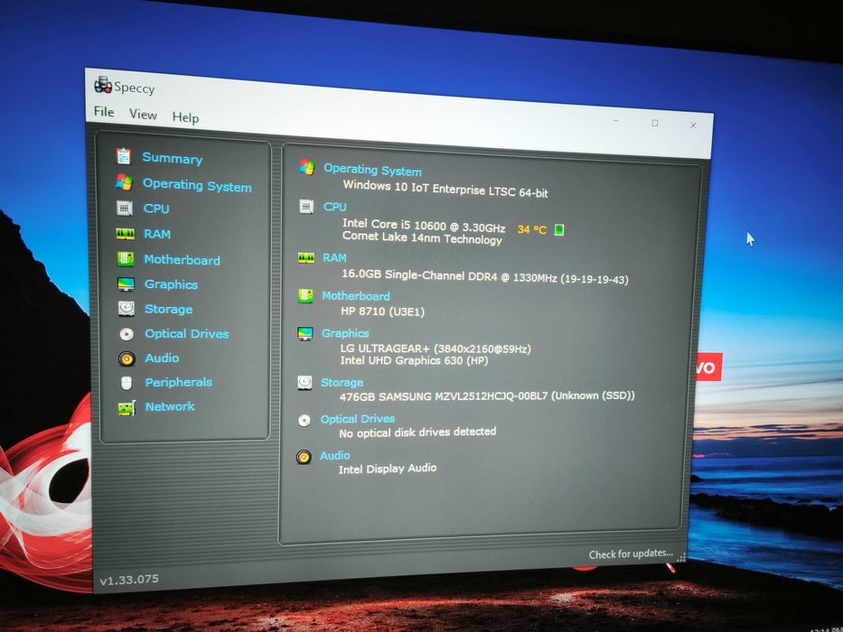 unitate pc mini hp elitedesk 800 G6 i5 10600 16gb ssd 512gb