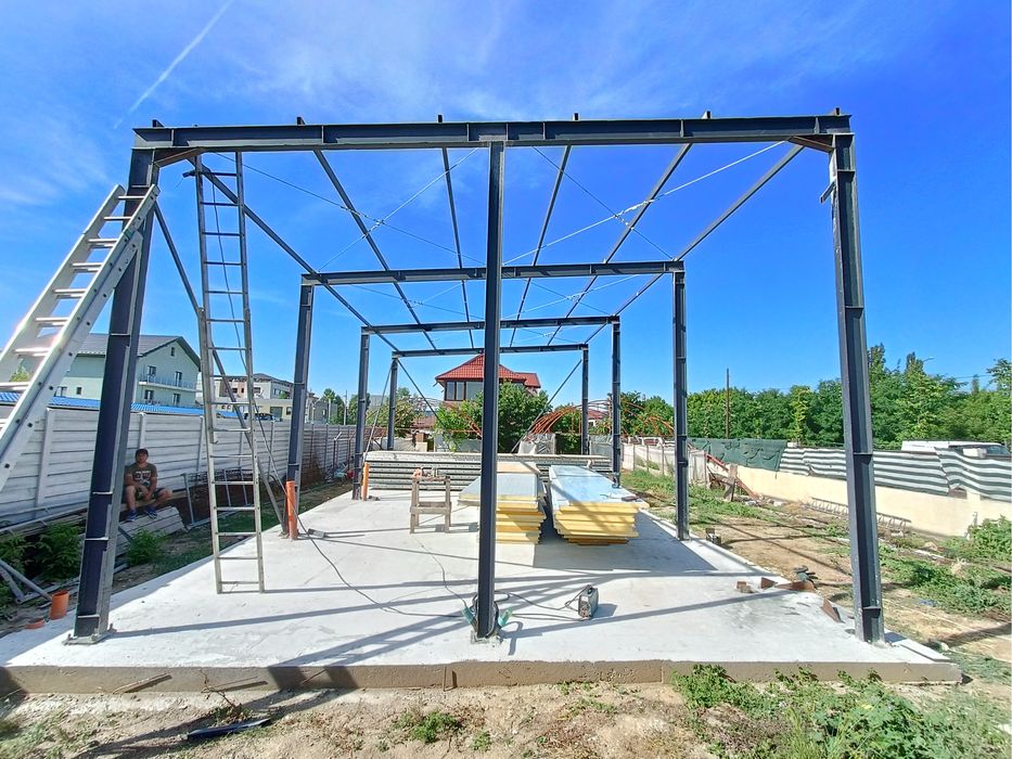 Structura metalica 180mp2 invelita cu panou