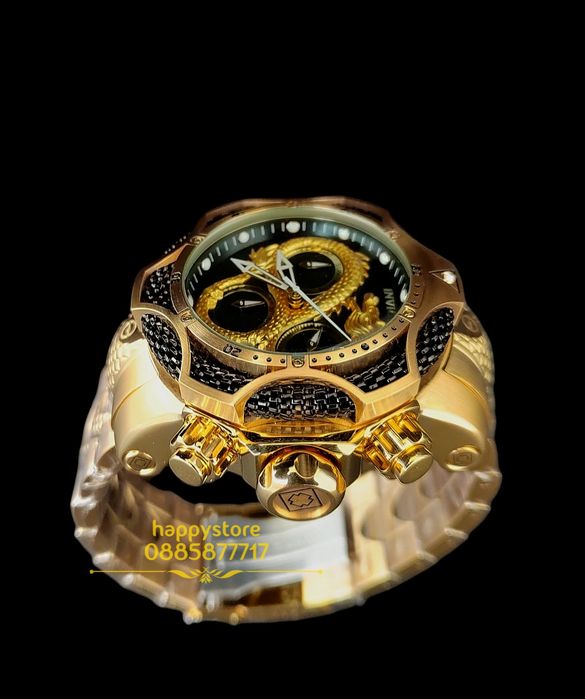часовник INVICTA Venom Dragon Gold 52 mm, Инвикта нов