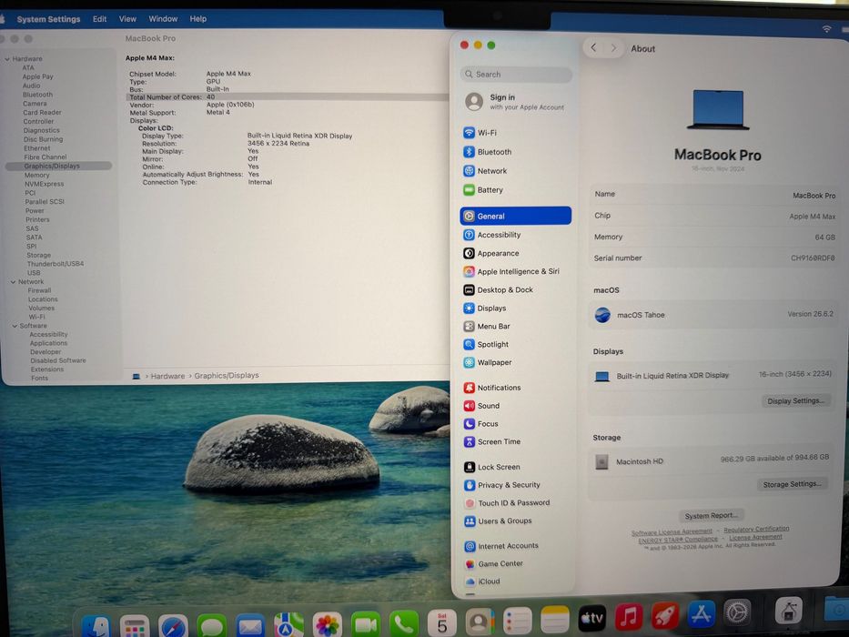 MacBook Pro 16" M4 MAX 16-CPU, 40-GPU, 64 RAM, 1TB SSD NANO Display, В ГАРАНЦИЯ