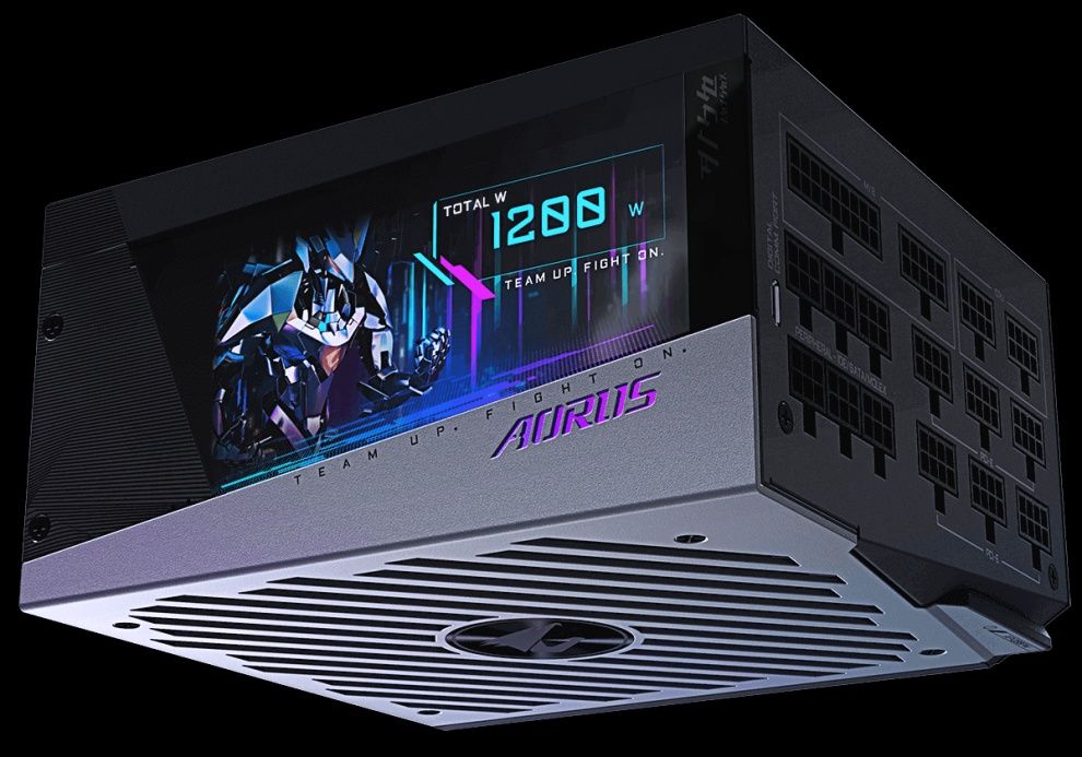 Захранване с дисплей GIGABYTE AORUS P1200W 80+ Platinum Modular