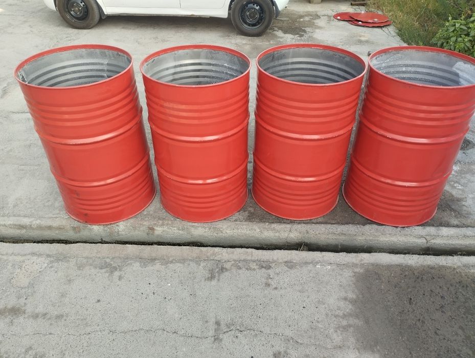 Bochka 200 litr qizil