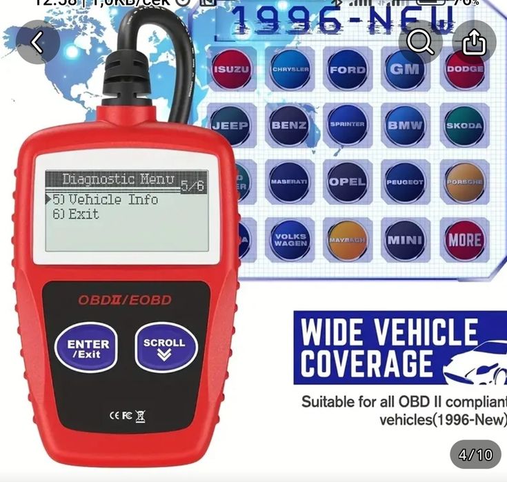 Уред Безплатна автодиагностика автомобилиа OBD 2