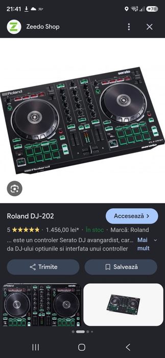 Roland dj-202  in stare nouă utilizat