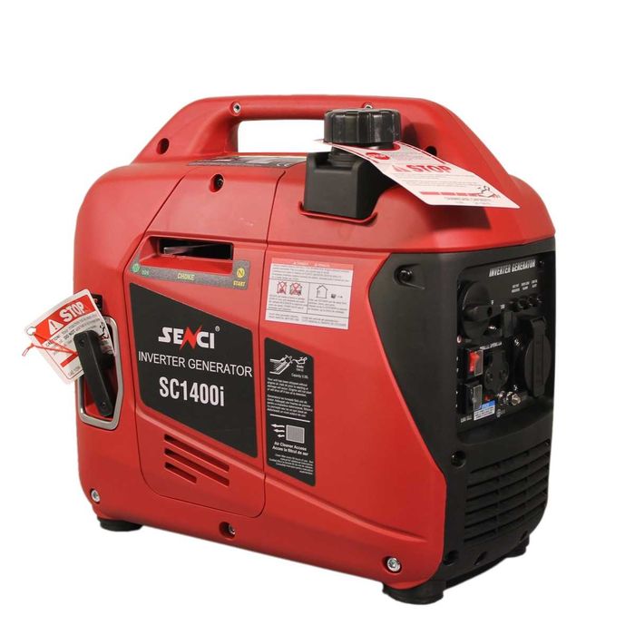 Generator de curent digital de tip inverter SENCI SC-1400i putere maxima 1,2 kW 230V insonorizat cu motor benzina