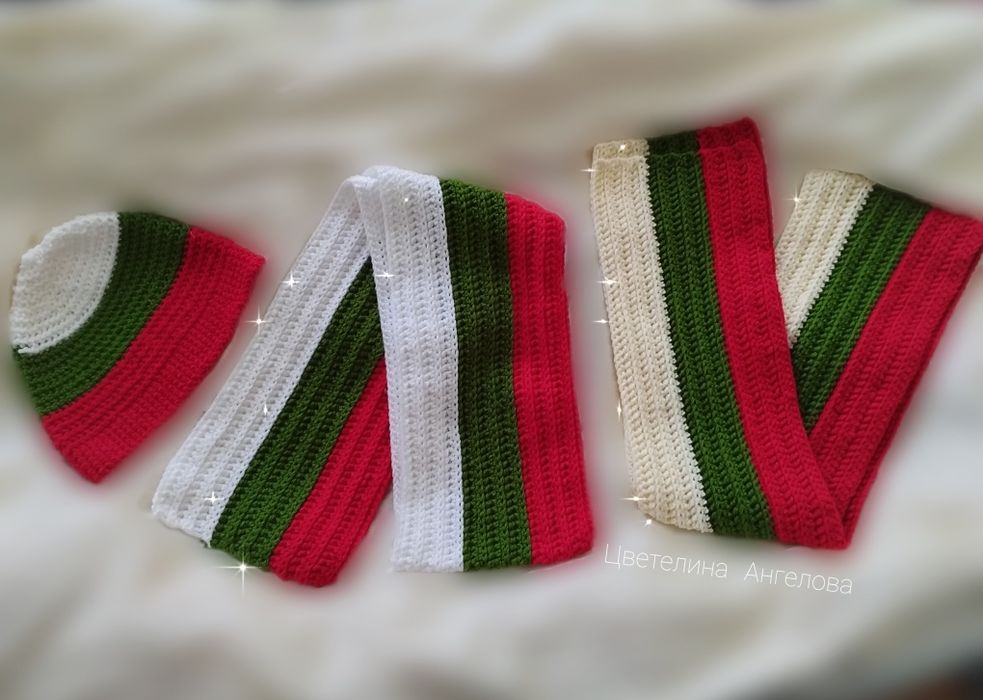 Ръчно плетена шапка Байганьовица