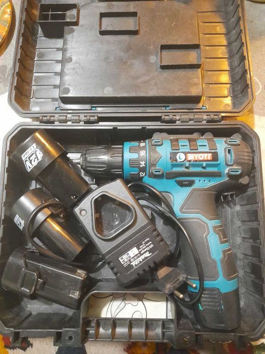 Шуруповерт/Дрель (+4 акомулятора )_BIYOTI