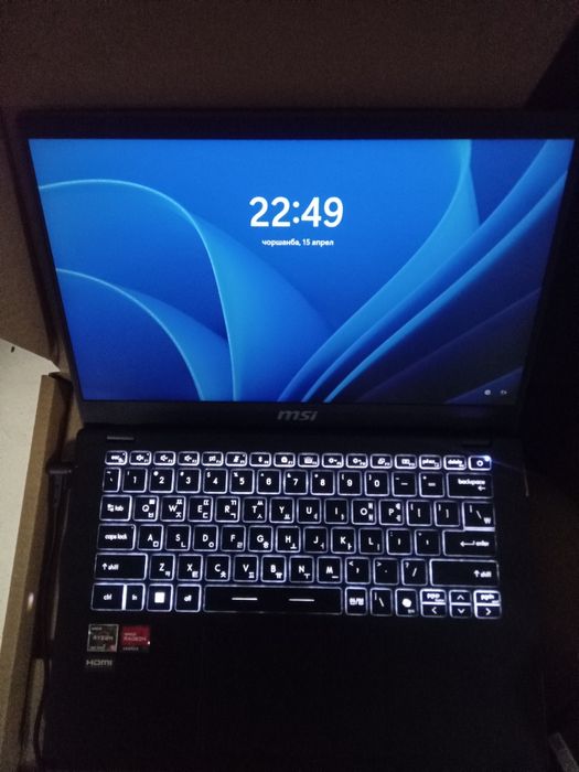 MSI noutbuk. 8/512GB