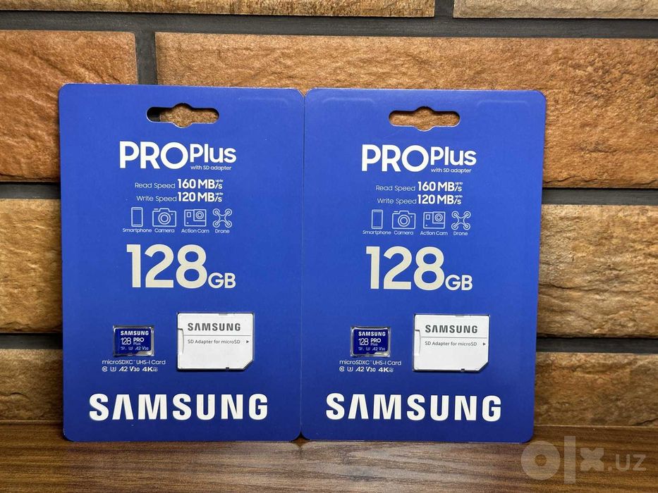 Samsung PRO Plus 128 ГБ microSD, SD-адаптер - Гарантия
