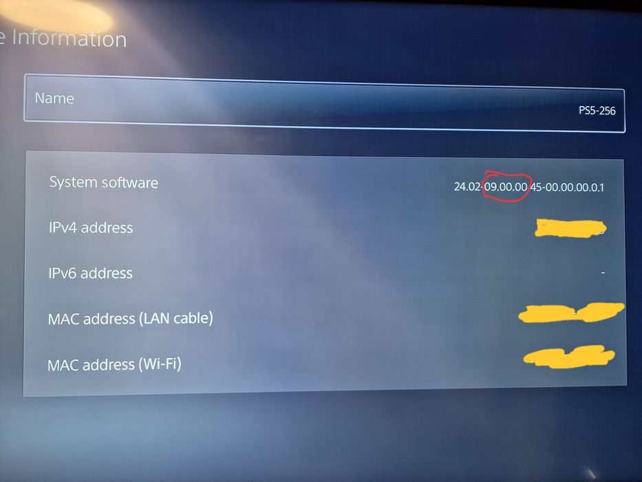 Ps5 disc version modat 825gb Fw 9.00
