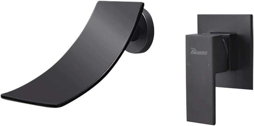 PHASAT Baterie pentru chiuveta / lavoar montată pe perete cu cascadă