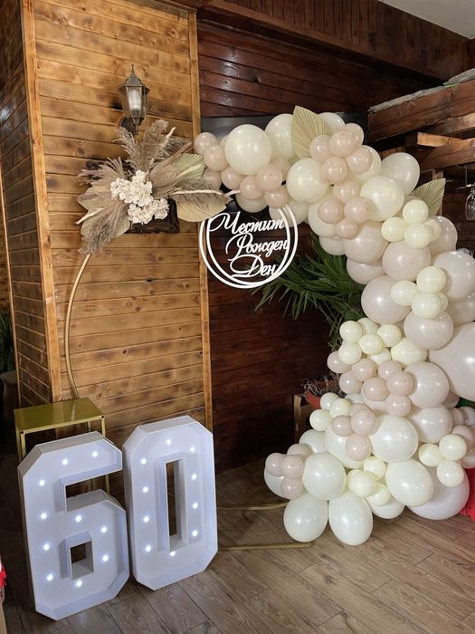 Арка за балони под наем,пайетена стена