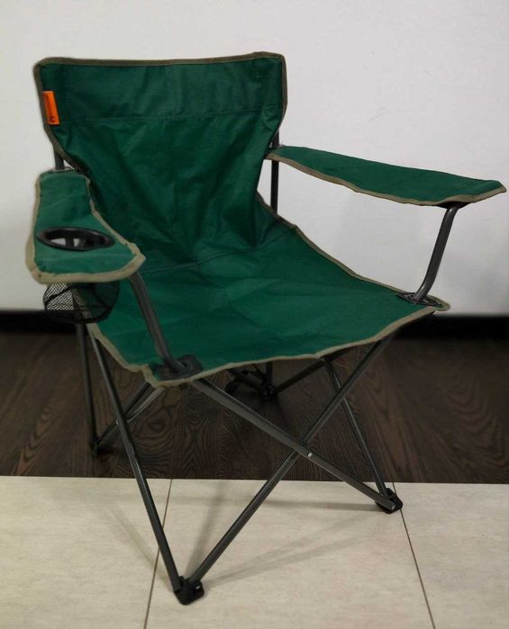 Кресло кемпинговое Outventure с подстаканником, зелёное, 2 шт.