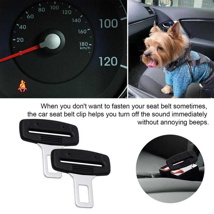 Комплект 2 броя универсални закопчалки за автомобилен колан