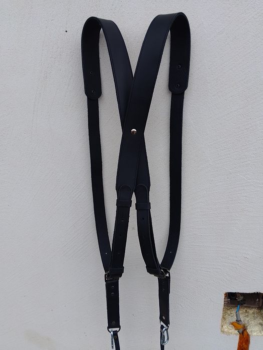 Strap pentru 2 aparate din piele