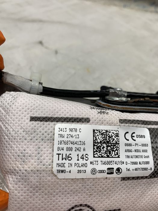 airbag scaun dreapta fata audi a3 8v 2.0 motorina 2017