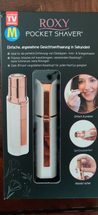 Aparat de epilat facial Roxi Pocket Shaver ,nou