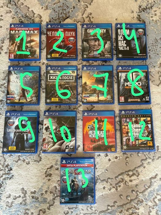 Продам игровые диски для PS4/ PS5