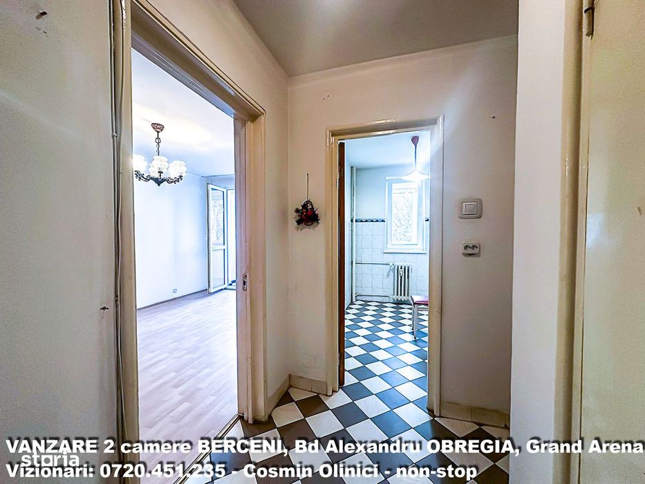 Apartament 2 camere Bd Obregia etaj 2 aproape Grand Arena 50 mp
