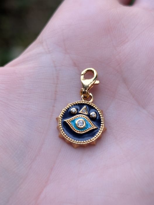 Vechi pandantiv charm Thomas Sabo, Charm Club Lucky - 1663-565-32, din argint de 925, placat cu aur si email