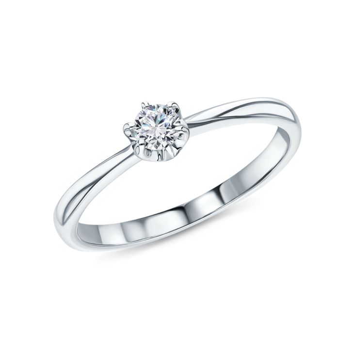 Кольцо с бриллиантом новое