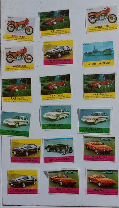 Продавам  картинки би биб/bi bib , bomby bom, turbo, ulker и др.