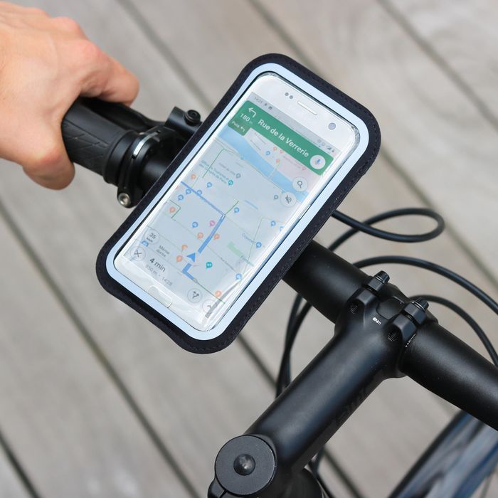 Suport telefon pentru ghidonul bicicletei - produs resigilat Decathlon