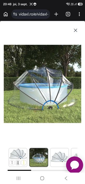 Cupolă pentru piscină 513cm