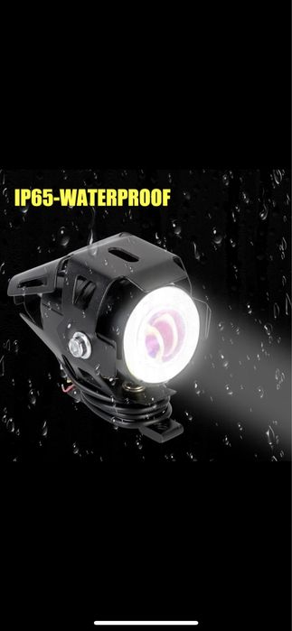 Proiector / proiectoare moto LED angel eyes MOTO ATV SCOOTER SUV ETC