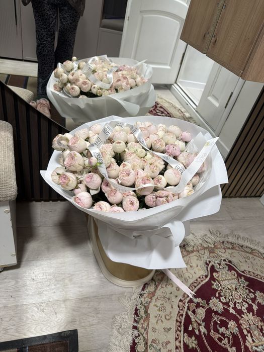 Цветы букет + корзина