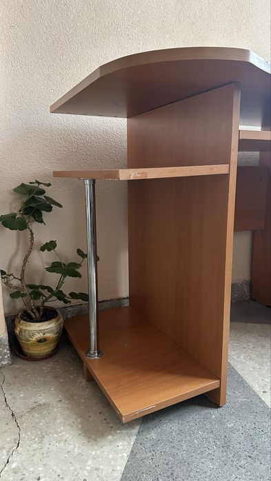 Ученическо бюро в дървесен цвят