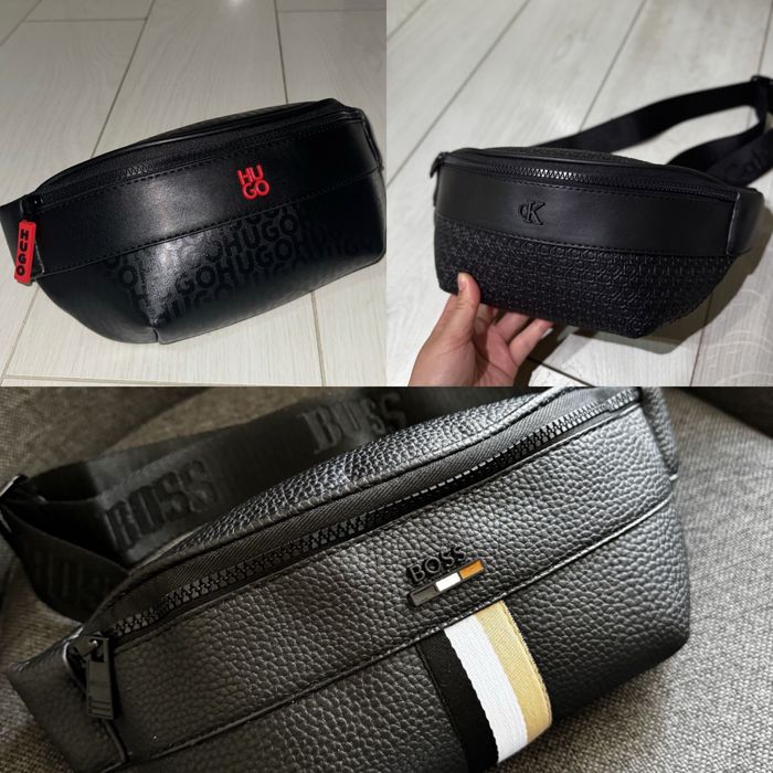 Чанта Hugo за рамо; Hugo; банан; паласка, Calvin Klein; Boss