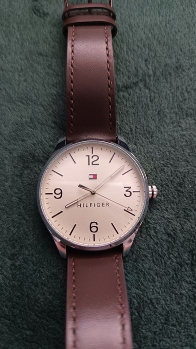 Ceas bărbați Tommy Hilfiger original, curea piele maro