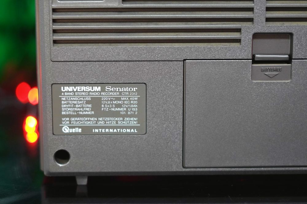 Radiocasetofon Boombox Universum Senator CTR 2312