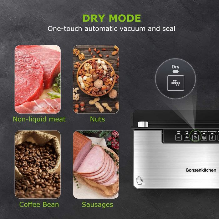 Bonsenkitchen sigilant de vid Puternic 5 moduri 8L/min Viteză mare