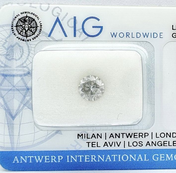 Диамант с AIG сертификат – 0.70 карата, G/SI3, Excellent Cut